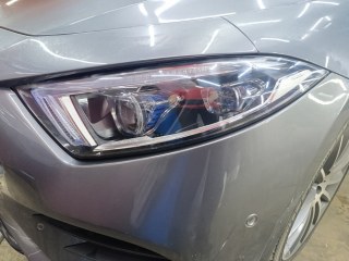 Полная оклейка всей оптики Mercedes
