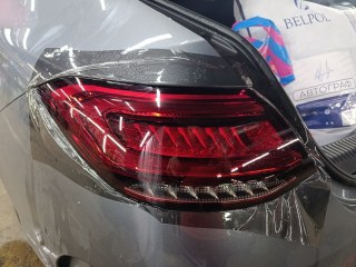 Полная оклейка всей оптики Mercedes