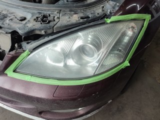 Полировка и бронирование фар автомобиля Mercedes-Benz